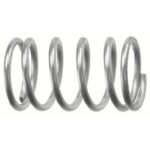 Compression Spring: 302 Stainless Steel, Cylindrical Shape, Closed, Ground End, 1/4 in Lng, 10 PK