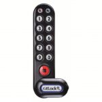 CODELOCKS Electronic Keyless Lock: Non-Handed, Keypad, Self-Locking, 11 Buttons, 1 5/16 in Body Ht