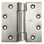 BEST Butt Hinge: Stainless Steel, Full Mortise, 1 7/8 in Leaf Wd