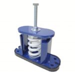 APPROVED VENDOR Floor-Mount Vibration Isolator: Spring, 750 lb Capacity, 5 1/8 in Ht, 3 in Wd, White