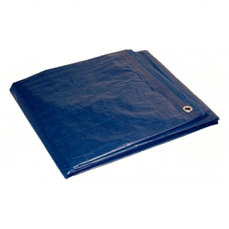 BLUE__DVQW_v2 APPROVED VENDOR Tarp: 7 ft Lg, 5 ft Wd, Std Duty, 5 mil, Polyethylene, Blue, 1.8 oz/sq yd - Image 1